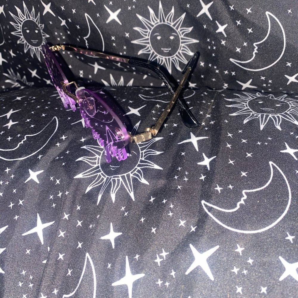 Purple Rimless Tear Shades - Picture 5 of 9